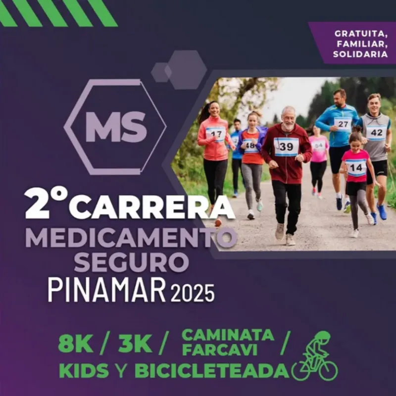 carrera medicamento seguro en Pinamar