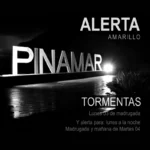 Alerta amarillo por tormentas en Pinamar