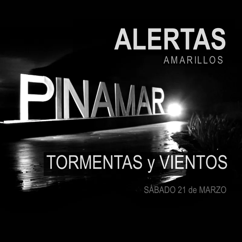 Alerta por tormentas y viento