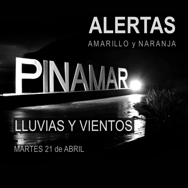 En este momento estás viendo Alerta amarilla y naranja por lluvias y viento